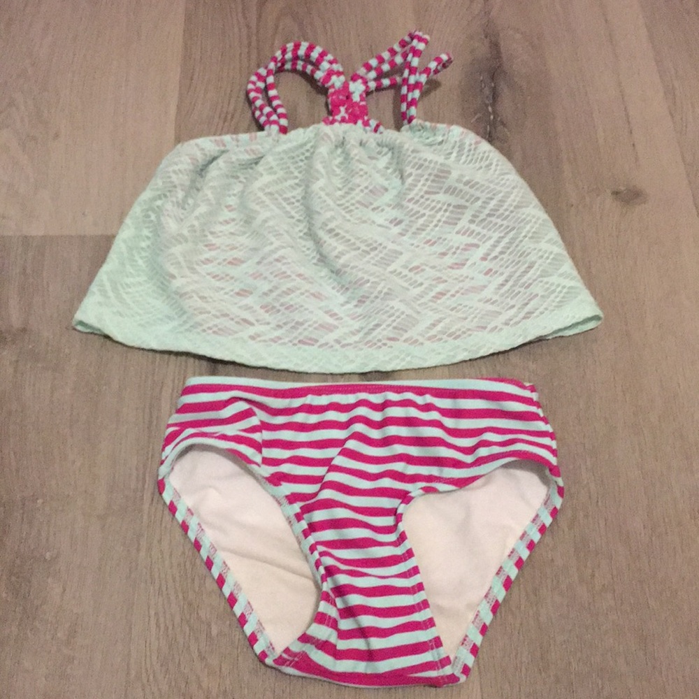 Teal & purple swimsuit
